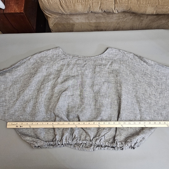 bryn Walker Heathered Gray Cropped Dolman Pullover - Picture 4 of 8